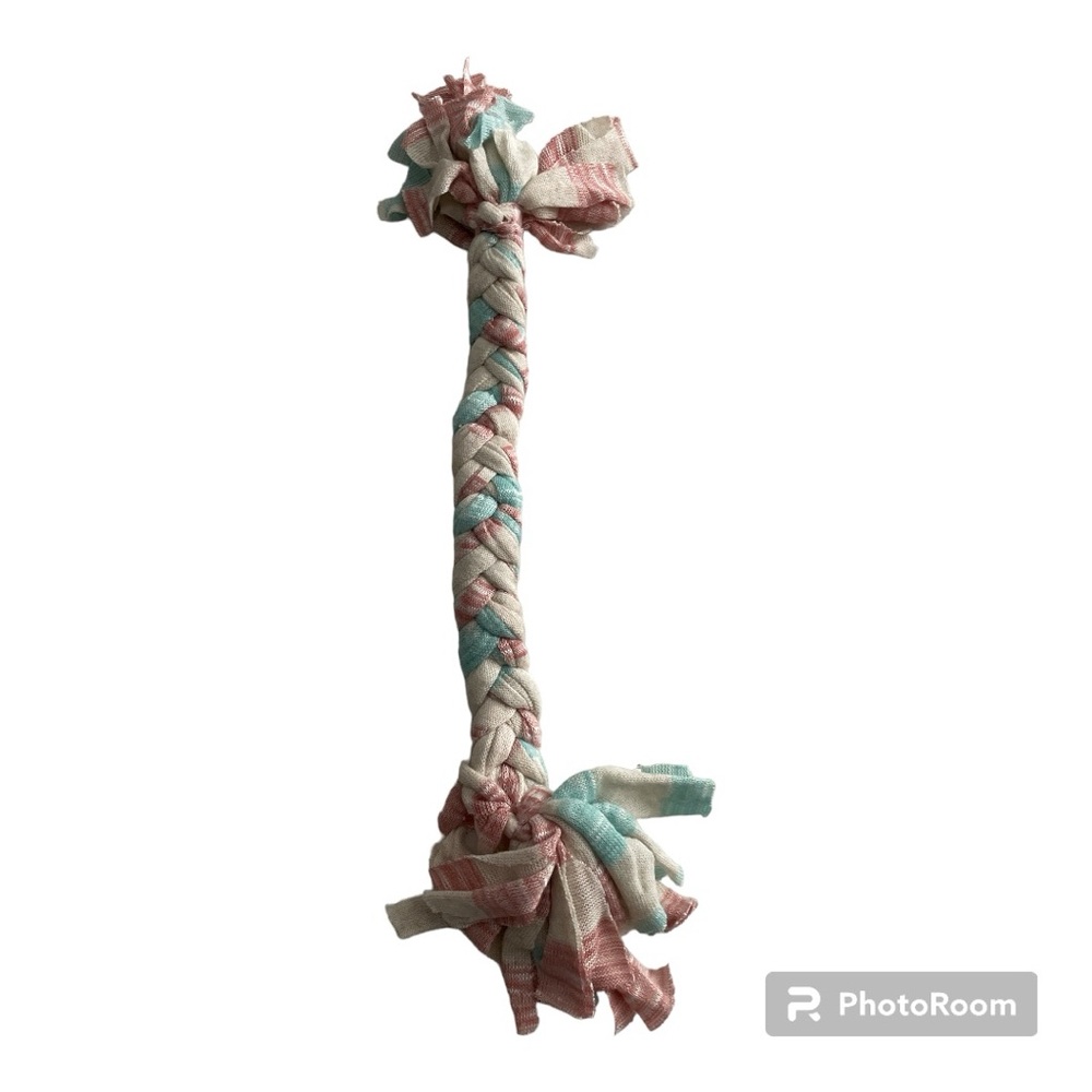 •Handmade Braided Pull Dog Toy
